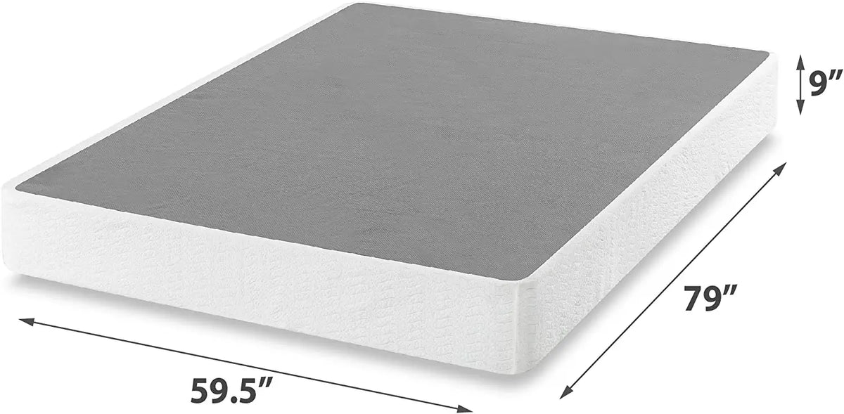 ZINUS 9 Inch Metal Smart Box Spring / Mattress Foundation / Strong Met