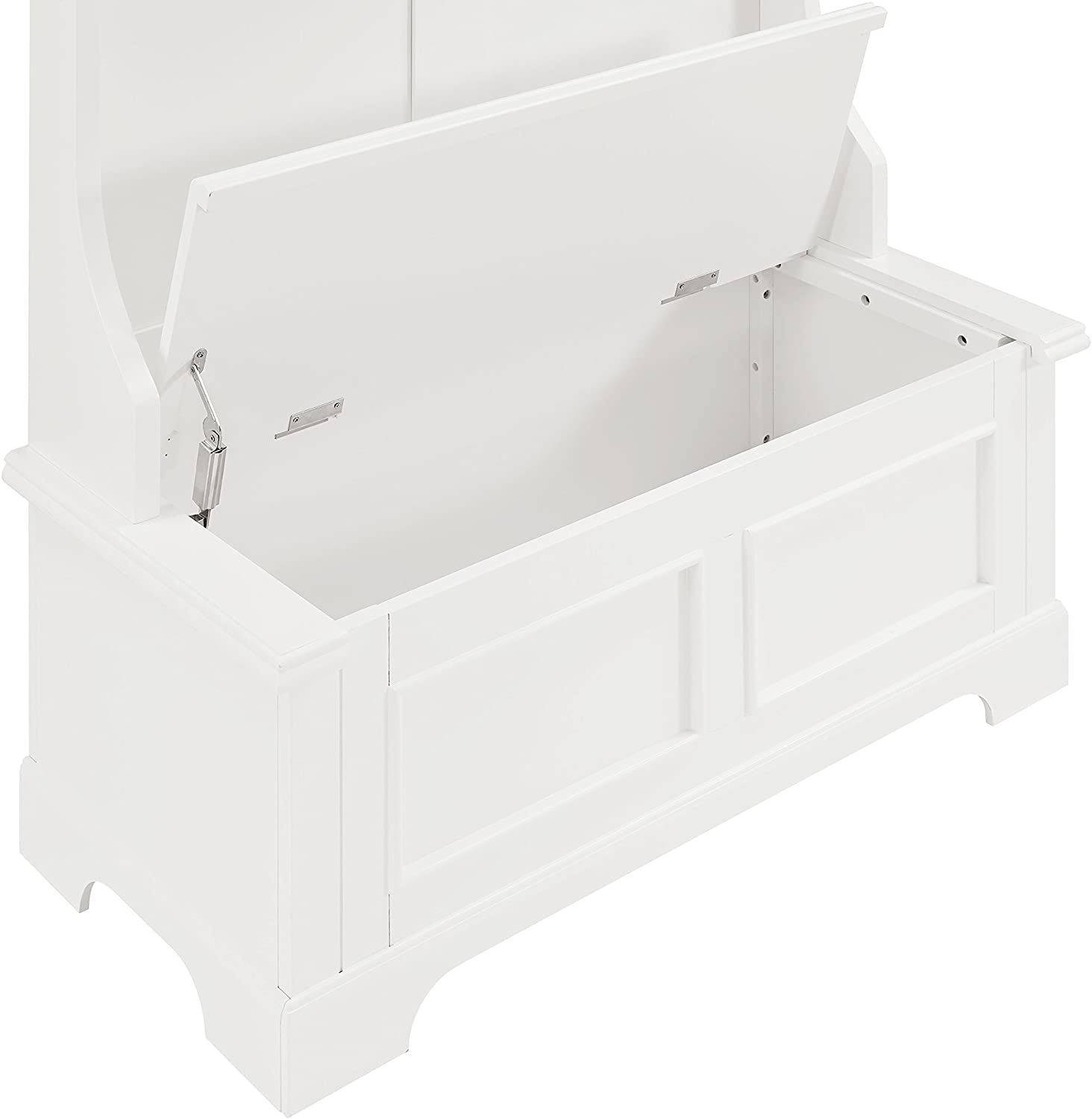 Crosley Furniture Campbell Hall Tree, White Salvage & Co Indy