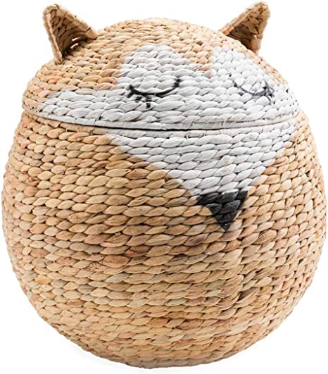 Woven Fox Storage Basket