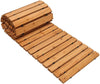 Reliancer 8' Wooden Garden Pathway Weather-resistant Straight Walkway Roll Out Cedar Outdoor Patio Path Rustic Decorative Garden Boardwalk Walkways Roll Up Beach Wood Road Floor Wedding Party Pathways CYB129