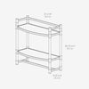 Zenna Home 2-Tier Mount Bathroom Shelf Wall Storage, Chrome