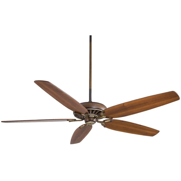 Belcaro Walnut with Dark Walnut Blades 72'' Great Room 5 - Blade Standard Ceiling Fan with Pull Chain