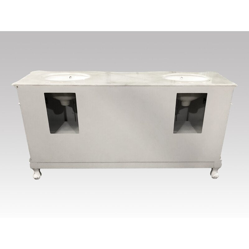72" Double Bathroom  Vanity Set OP024