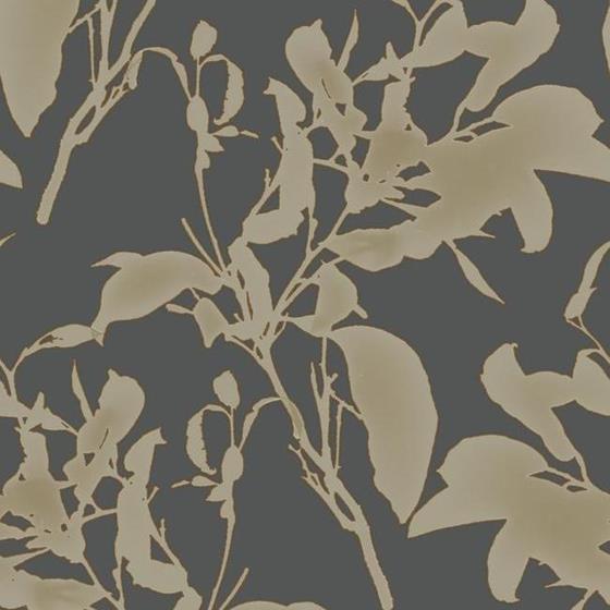 Black Botanical - York Wallpaper