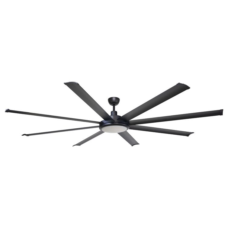 75'' Osaze 8 Blade LED Windmill Ceiling Fan with Remote Control and Light Kit Included