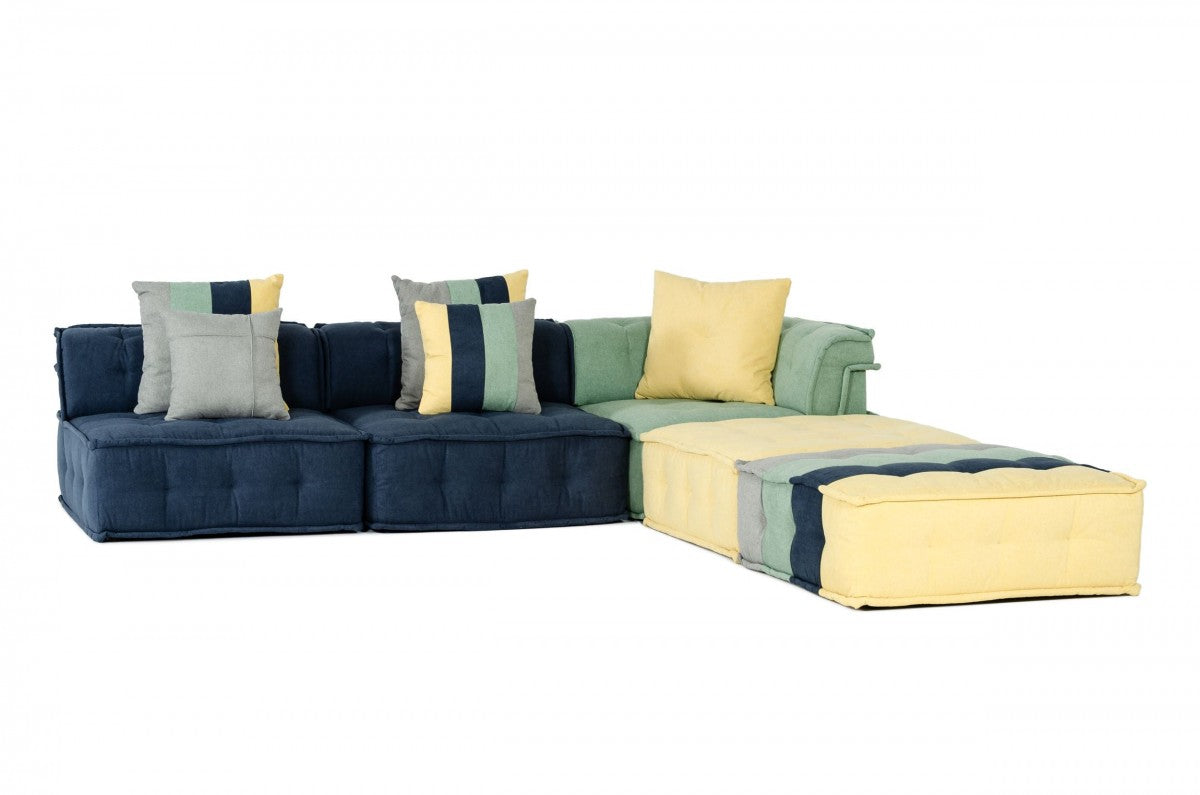 Divani Casa Dubai - The Second- Modern Modular Fabric Sectional Sofa