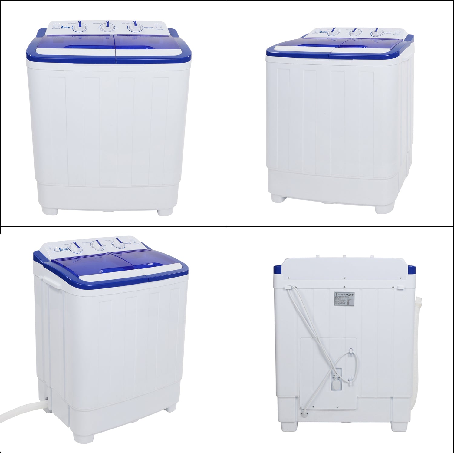 5.8 cu.ft. High Efficiency Portable Washer and Dryer Combo, Blue/White (#K6691)
