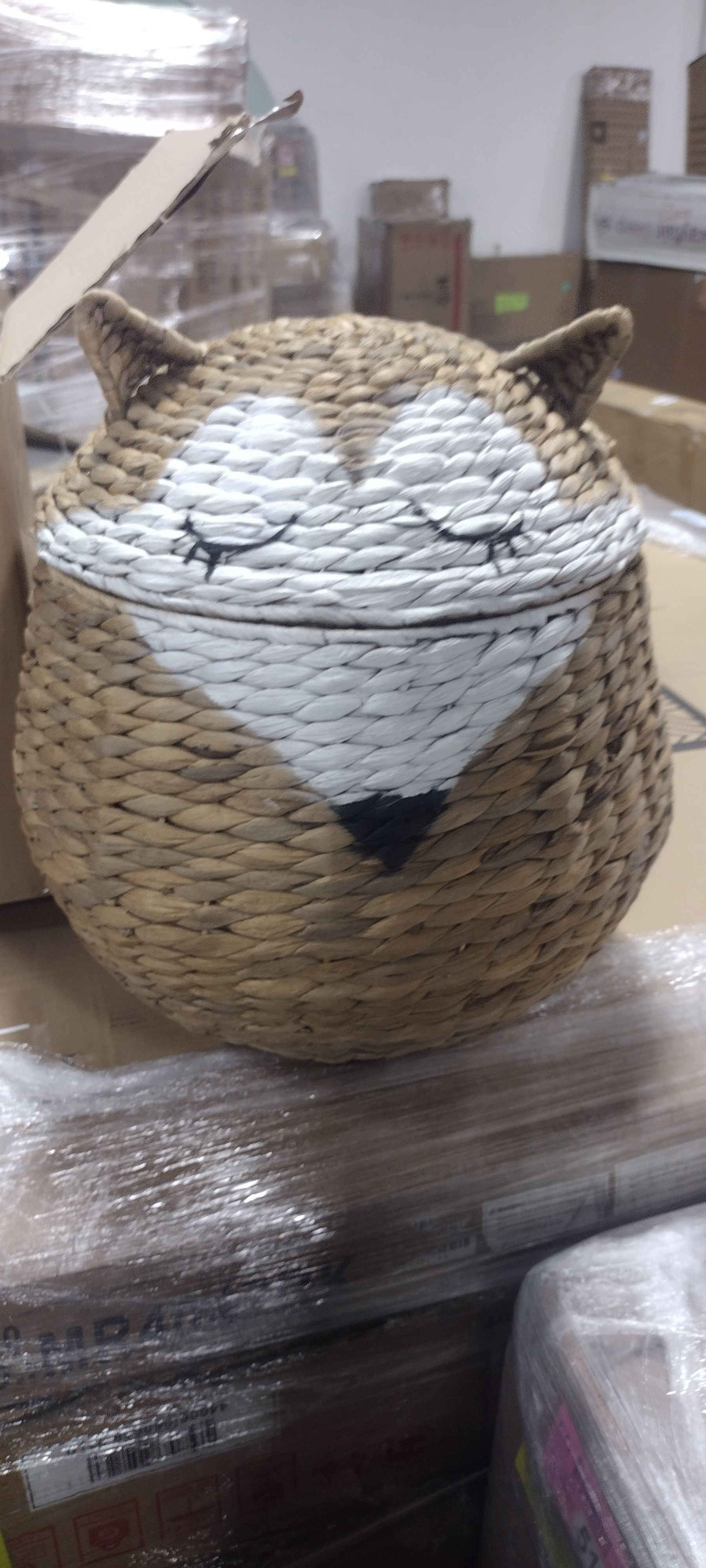 Woven Fox Storage Basket