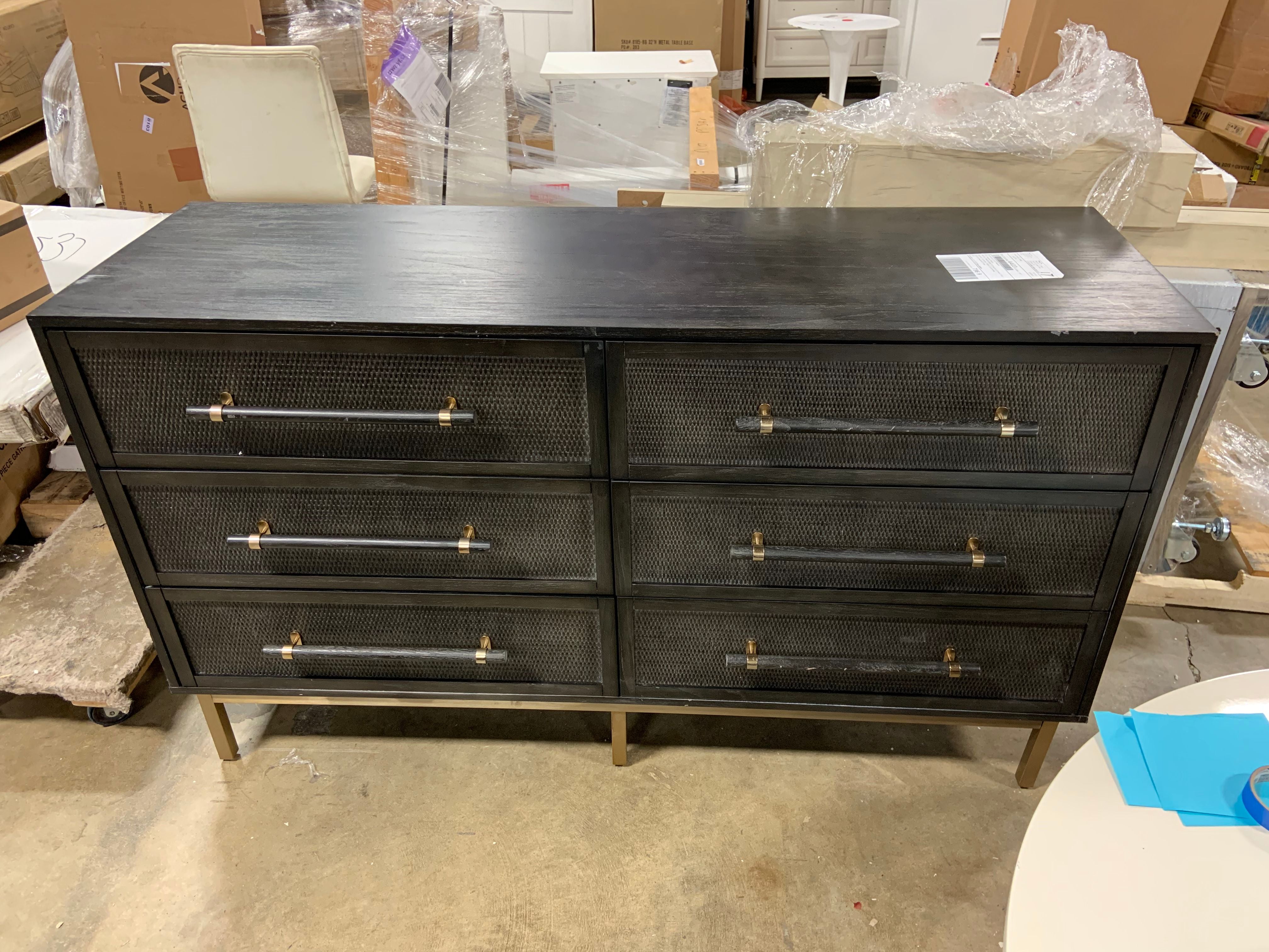 Sophia 6 Drawer 60'' W Double Dresser SHB497