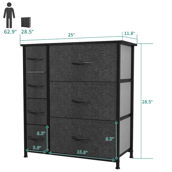 7 Drawer 25'' W Chest