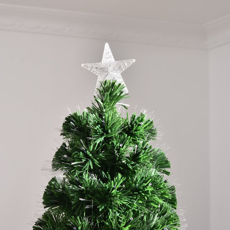 7' Green Fir Artificial Christmas Tree with 280 Multi-Colored Lights