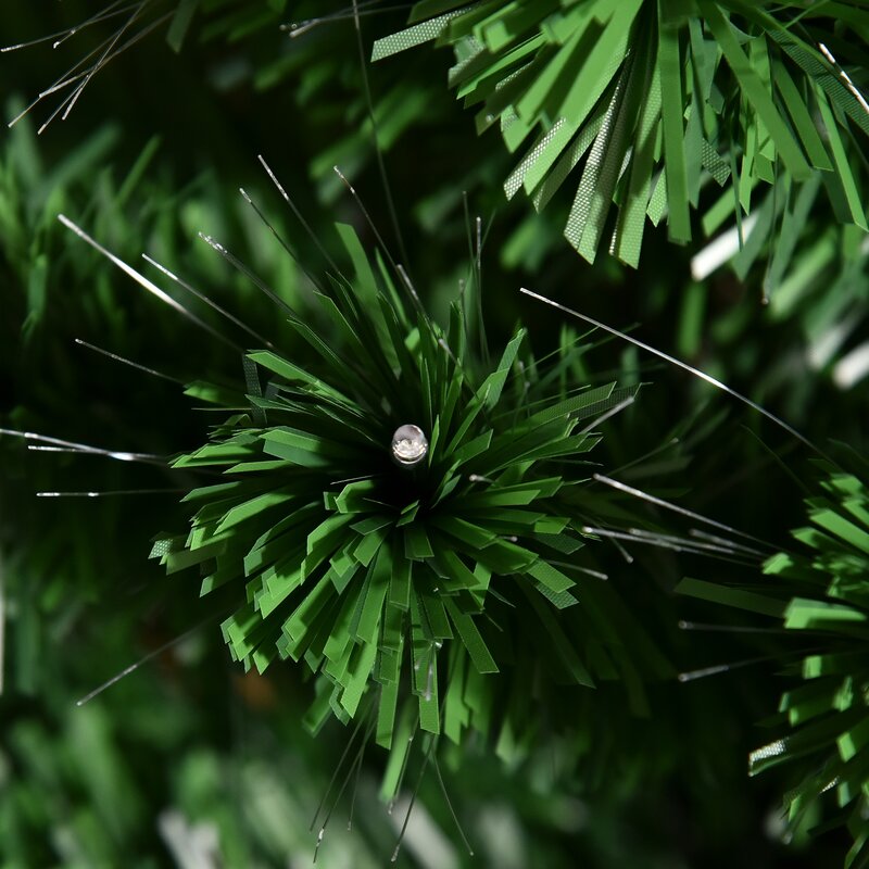 7' Green Fir Artificial Christmas Tree with 280 Multi-Colored Lights