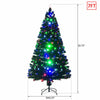 7' Green Fir Artificial Christmas Tree with 280 Multi-Colored Lights