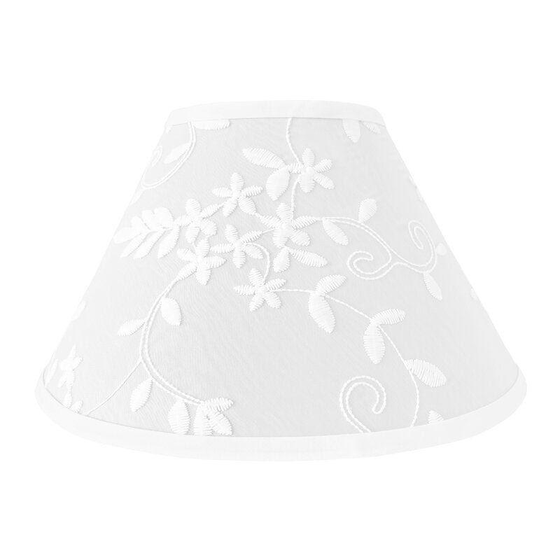 7'' H x 10'' W Polyester Empire Lamp Shade ( Uno ) in White