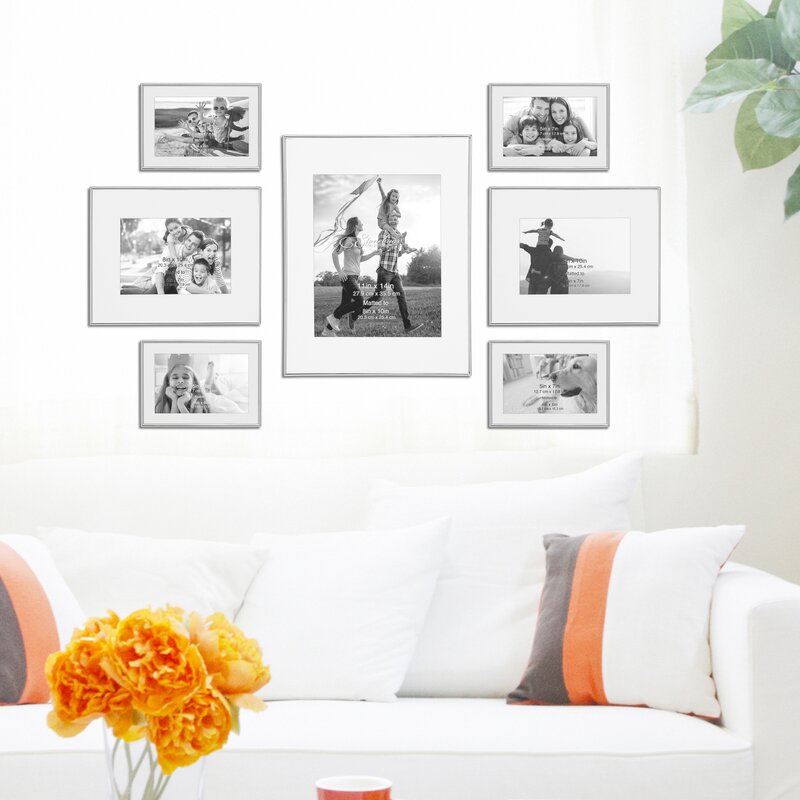 7 Piece Busireddy Decorative Steel Picture Frame Set CA564