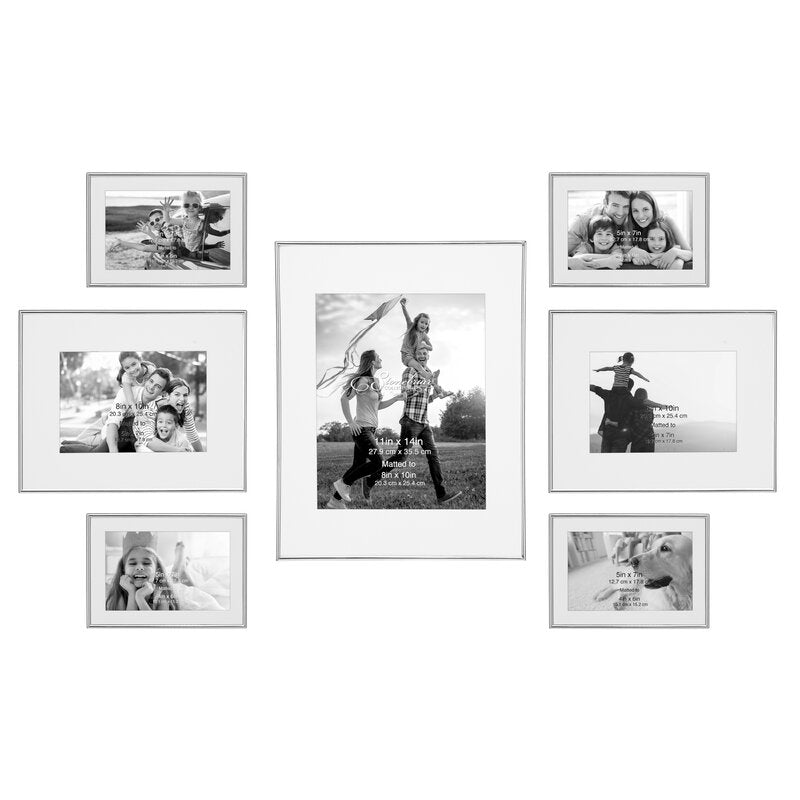 7 Piece Busireddy Decorative Steel Picture Frame Set CA564