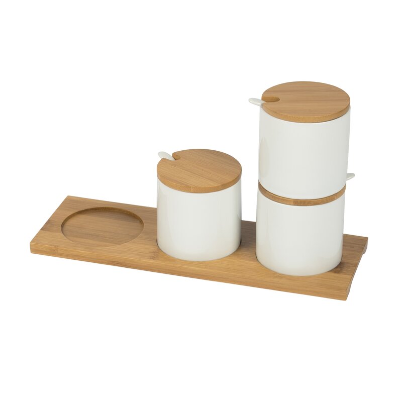 7 Piece Coffee, Tea, & Sugar Jar Set K7909