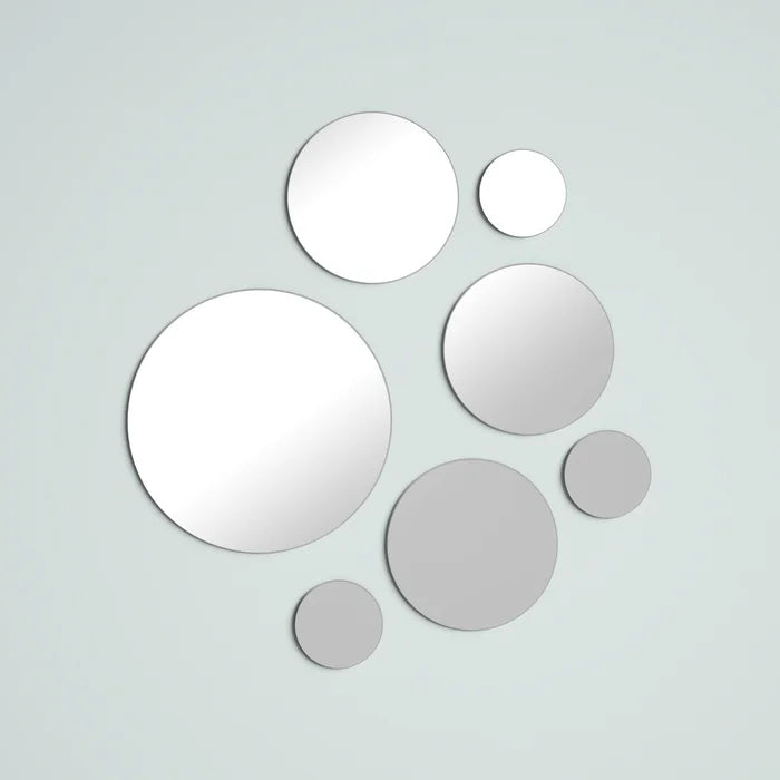 7 Piece Modern & Contemporary Frameless Mirror Set