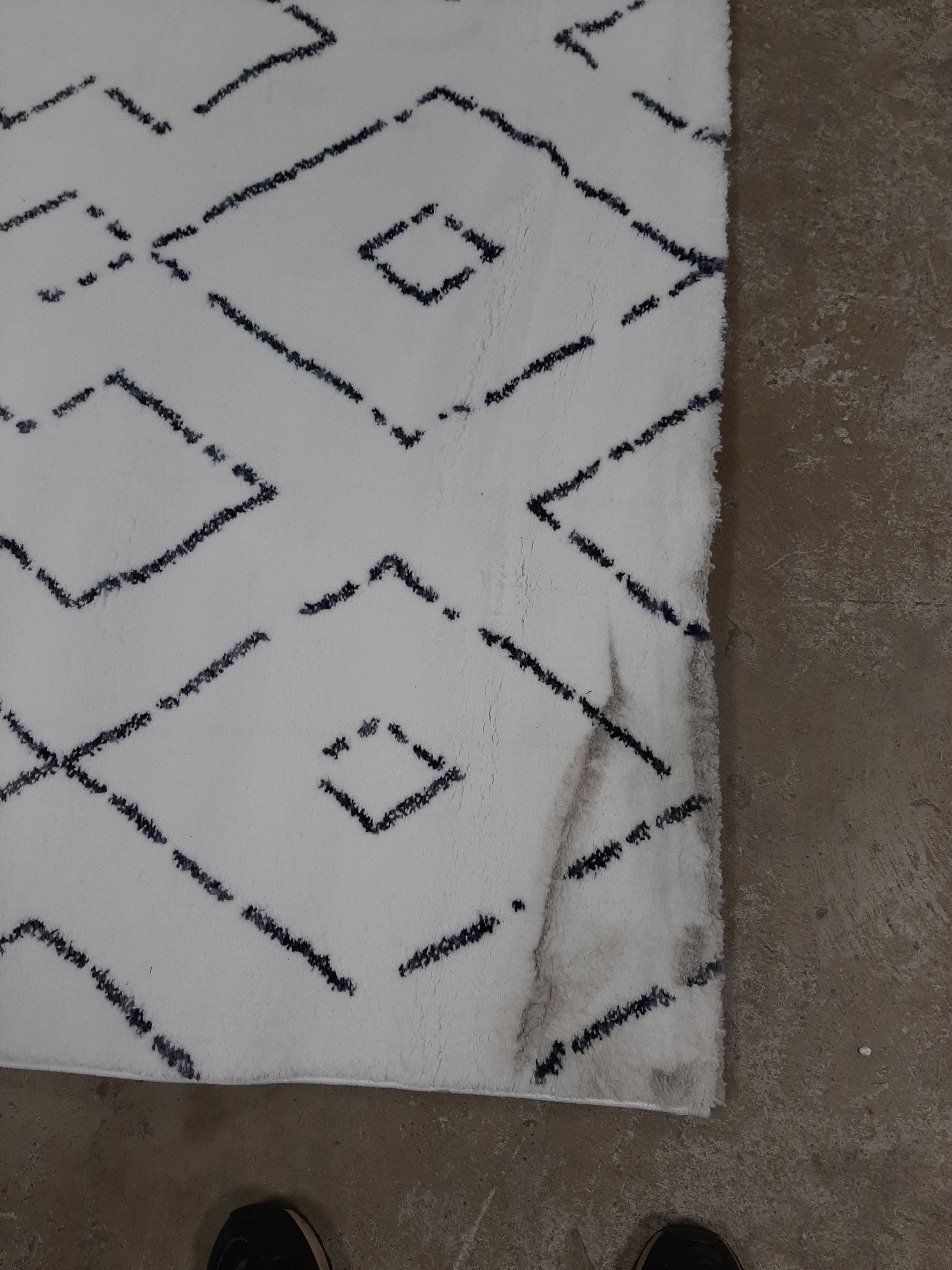 Beaulah Modern Geometric Shag Area Rug, DRug308-B2-S3