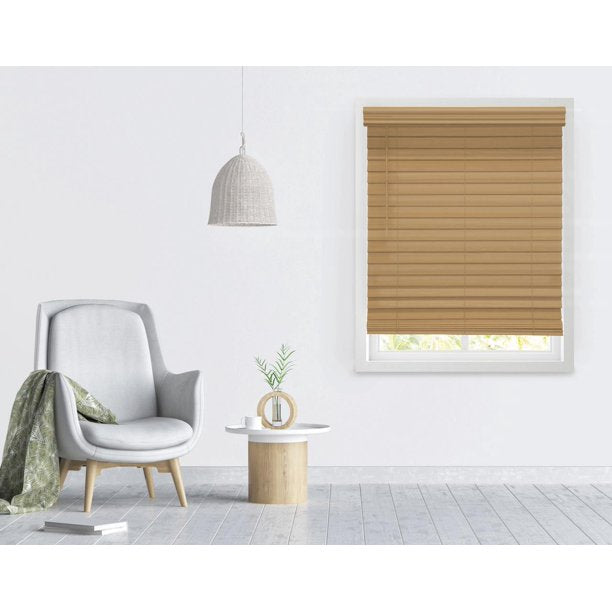 Richfield Studios 2.5" Cordless Faux Wood Blinds, Cedar KB1087-A5-B3-P2