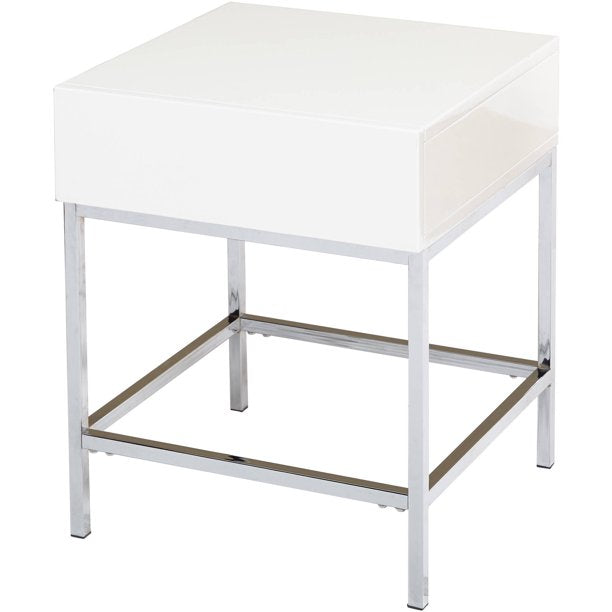 Lewis Occasional End Table, White