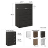 Mainstays Classic 4 Drawer Dresser, White TTR380