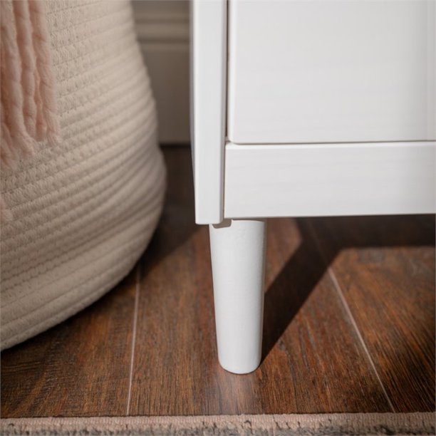 6 Drawer Solid Wood Dresser in White