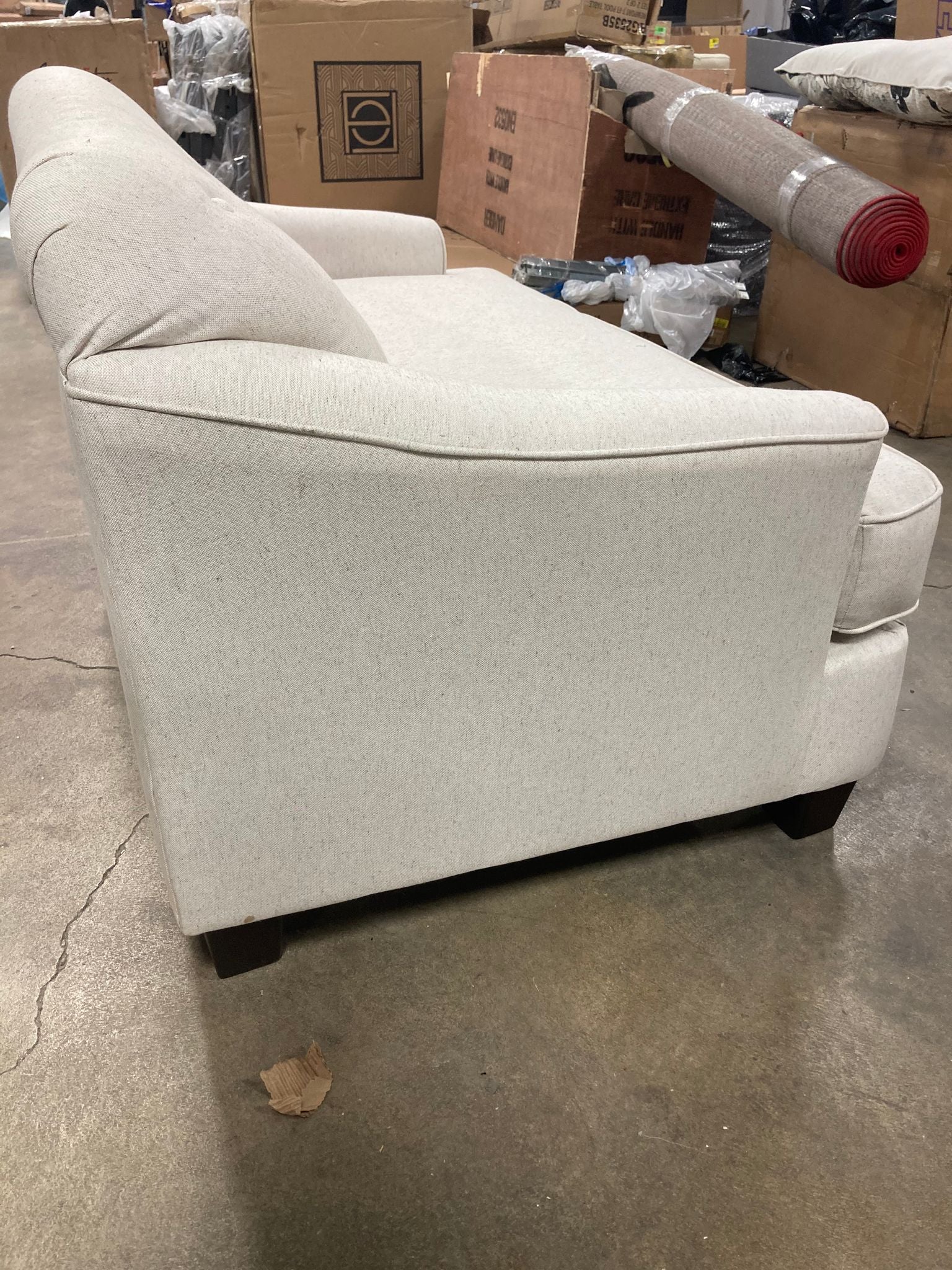 Beverly 62" Recessed  Arm Loveseat with Reversible Cushions
