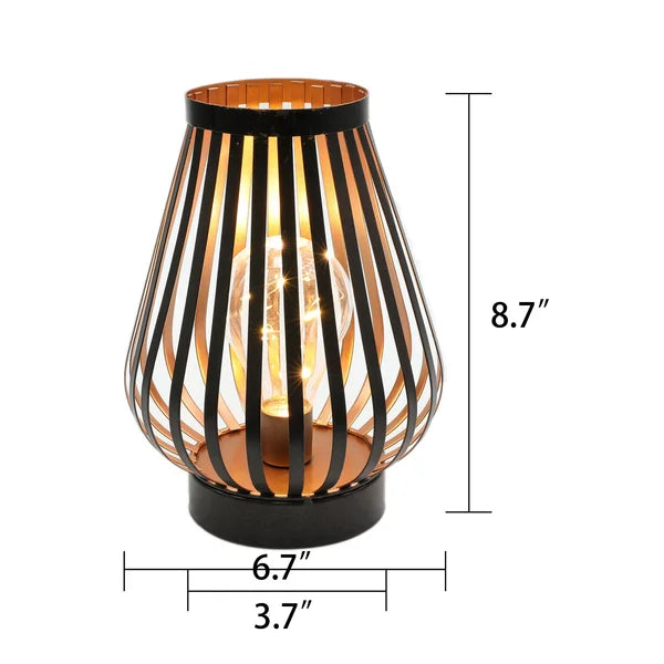 8.7" Battery Powered Outdoor Table Lamp