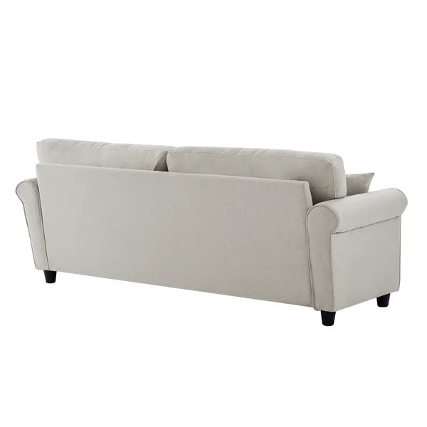 80.7'' Linen Rolled Arm Sofa