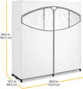 Whitmor Extra-Wide Clothes Closet, 60” with, White Cover