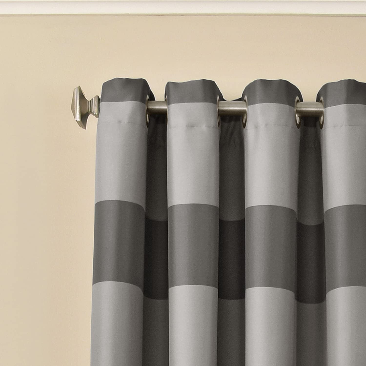 Beautyrest Gaultier Blackout Window Curtain, 52" x 95", Grey (Set of 2) B83-KS319