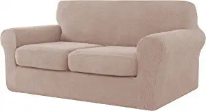 3 Pieces Stretch Loveseat Sofa Cover