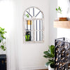 Faux Window Wood Wall Mirror (#K2324)