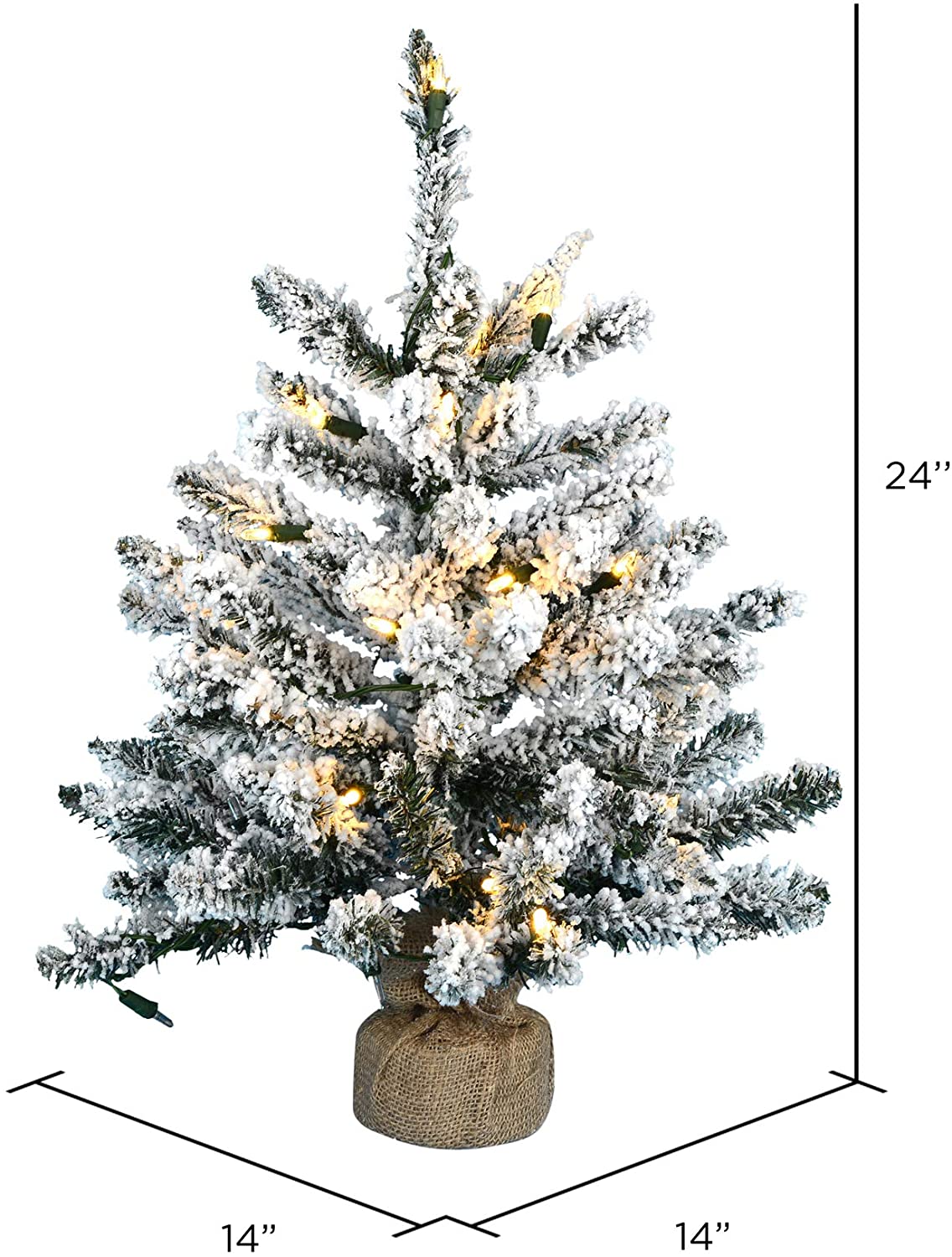 2' Anoka Pine Artificial Christmas Tree with Burlap Base (#K5993)