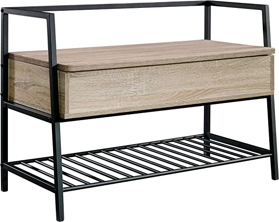 North Avenue Storage Bench, Charter Oak finish