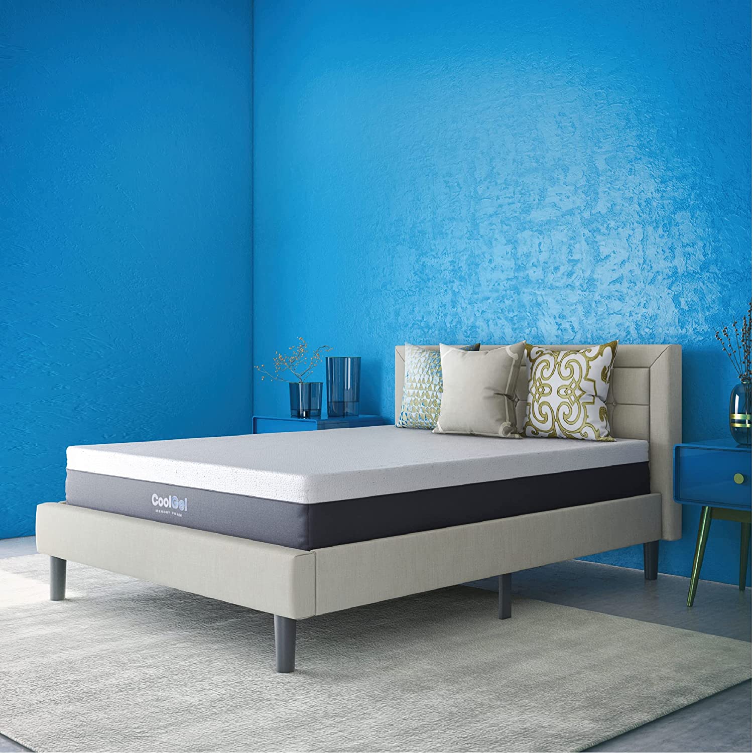 Classic Brands Cool Gel Ventilated Memory Foam 12-Inch Mattress | CertiPUR-US Certified | Bed-in-a-Box, King KB2480-A4-B2-P2