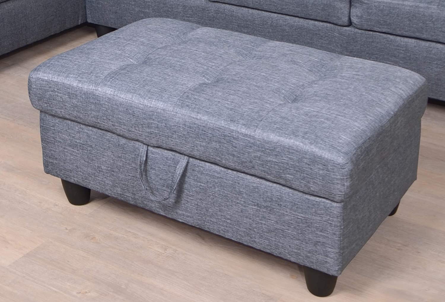 Beverly Ottoman, Grey