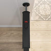 BabySteps Walk-Thru Metal Safety Gate (Black) - Pressure-Mounted Baby Gate for Doorway, Expands from 29.5-40.5 Inches, 29.5 Inches Tall, Includes 3 Extensions, Perfect for Children, Pet-Friendly