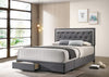 Best Quality Furniture Queen bed, Dark gray EJ402