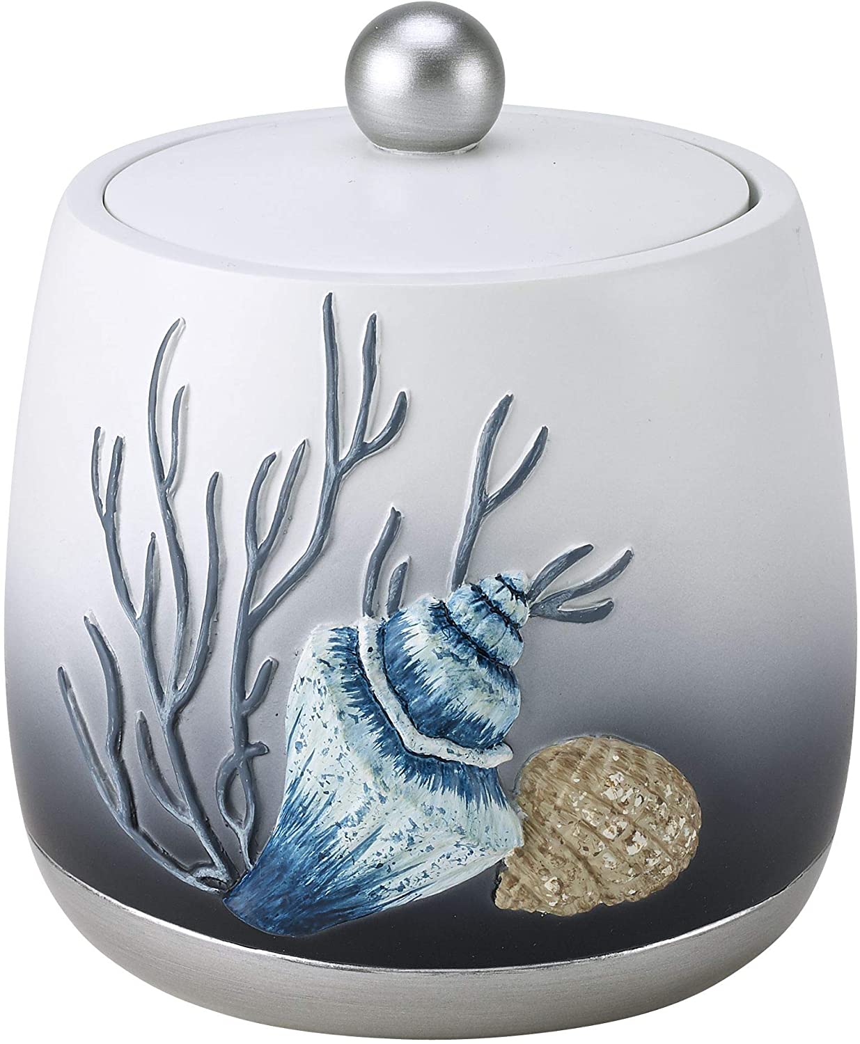 Avanti Linens Blue Lagoon Covered Jar, Multicolor ss708