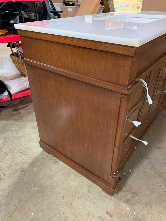 42" Single Bathroom  Vanity Set In Walnut