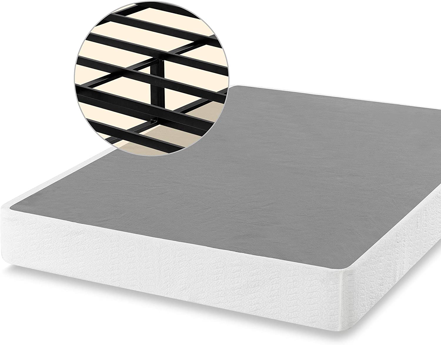 9 Inch Metal Smart Box Spring / Mattress Foundation / Strong Metal Frame / Easy Assembly, King