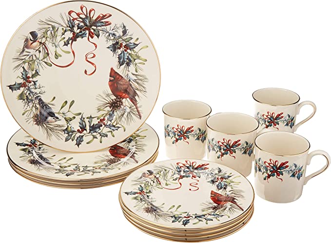 Winter Greetings 11-Piece Dinnerware Set