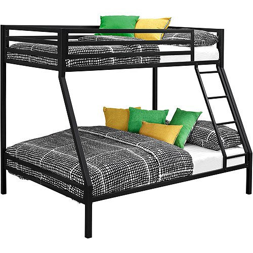 Premium Twin over Full Metal Bunk Bed, Black