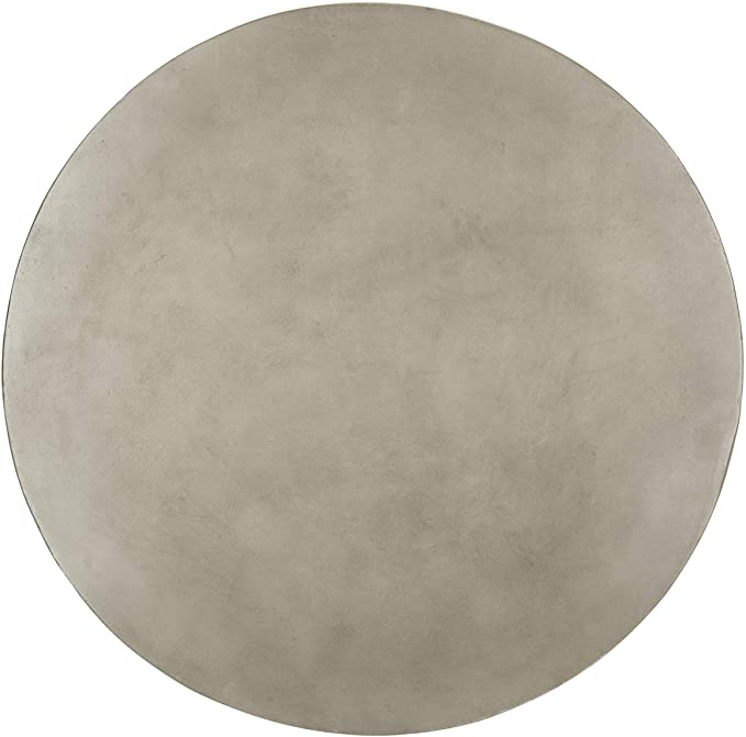 Collection Delfia Dark Grey Indoor/Outdoor Modern Concrete Round 27.56" Coffee Table