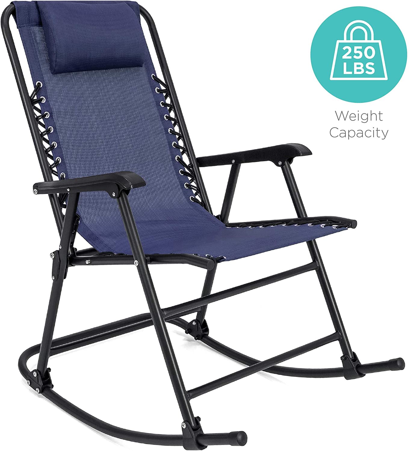 Zero Gravity Rocking Patio Recliner Chair #CR2097