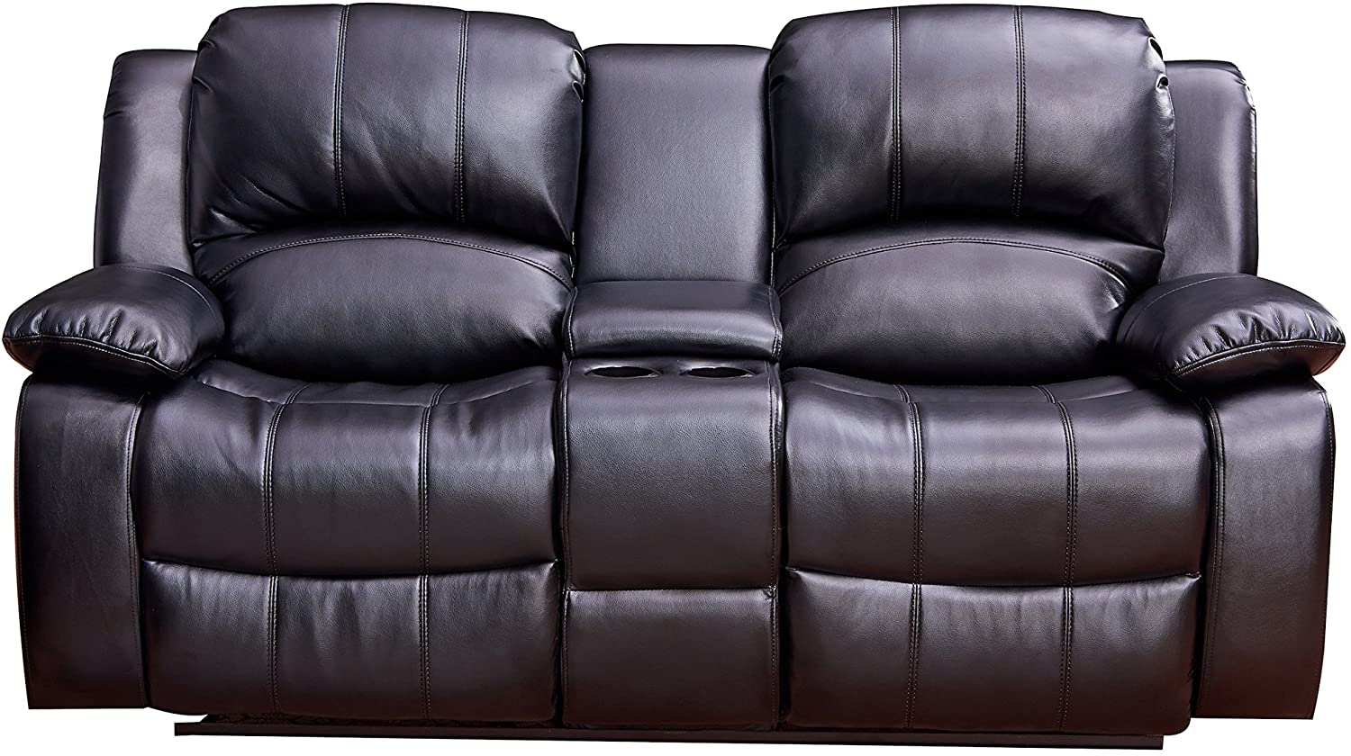 Betsy Furniture Recliner Loveseat with Console