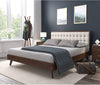 Soloman Mid Century Modern Tufted Upholstered Headboard ONLY, Queen