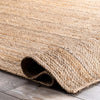 nuLOOM Rigo Hand Woven Farmhouse Jute Area Rug, 8' x 10', Natural KRUG289-P12